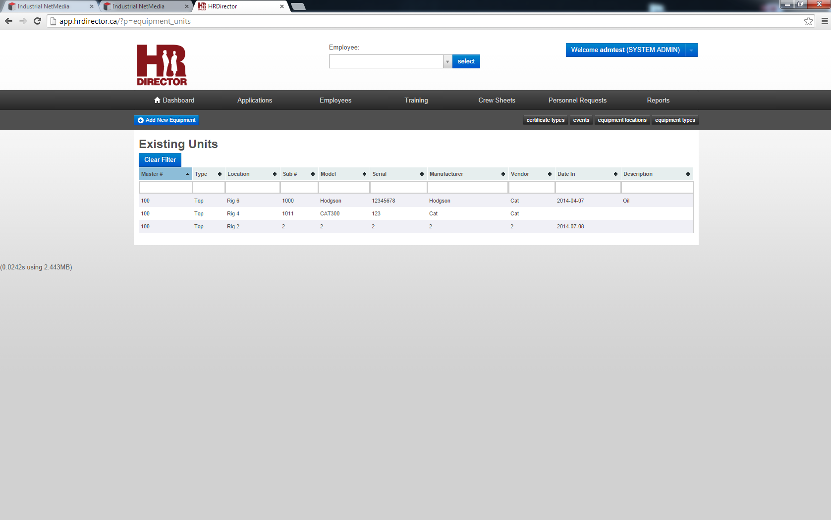 HR Director asset tracking system Overview of HR Director asset management capability